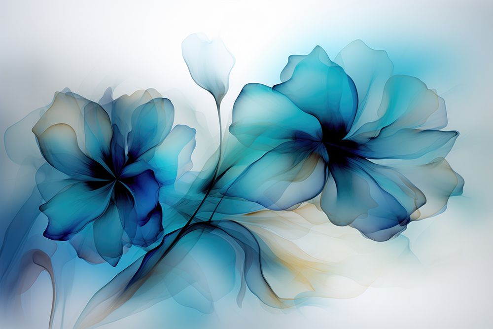 Floral Blues Iii art print by Andrea Haase for $57.95 CAD