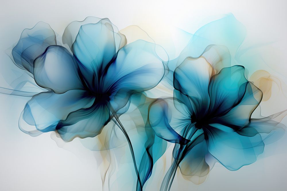 Floral Blues Ii art print by Andrea Haase for $57.95 CAD