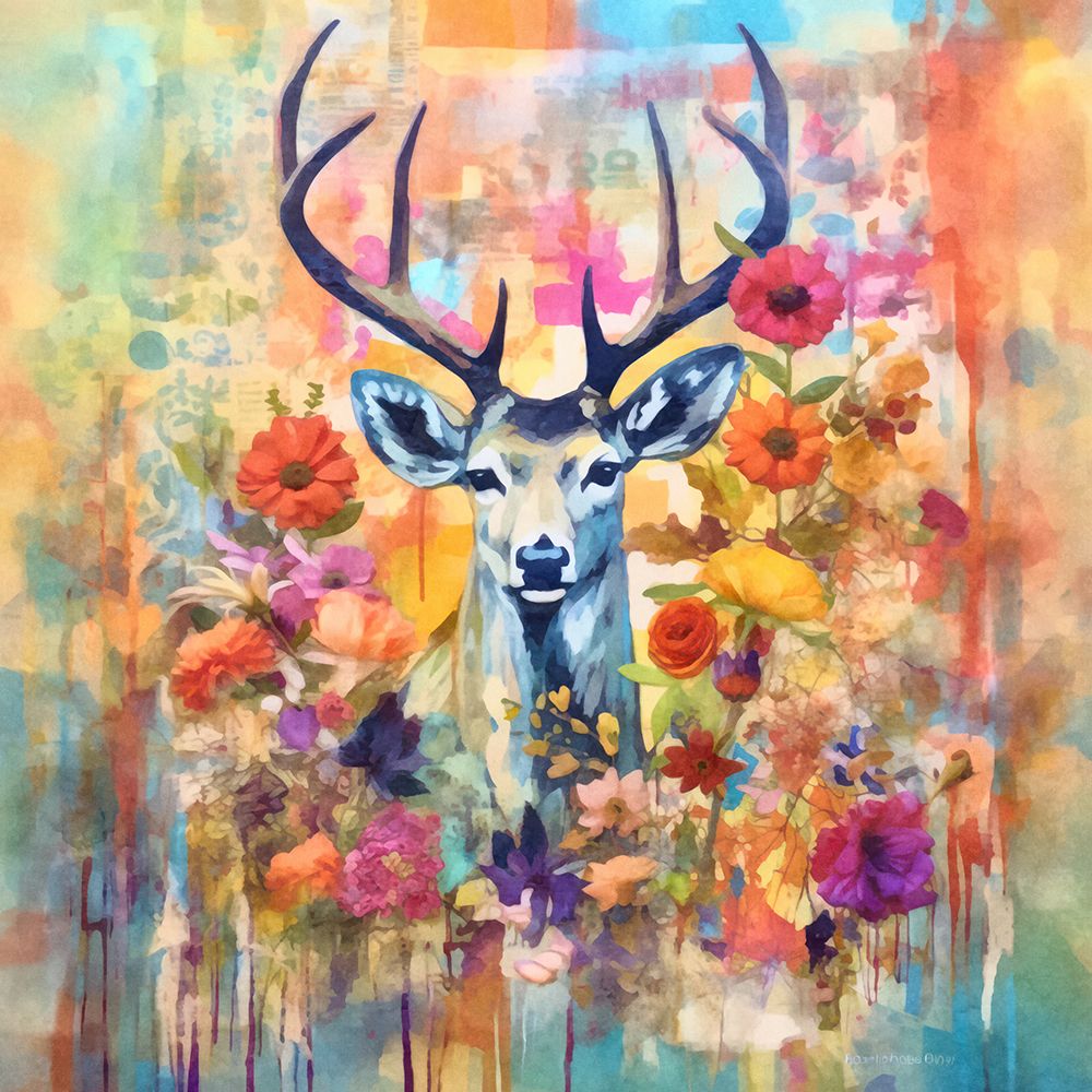 Fantasy Forest Deer Ii art print by Andrea Haase for $57.95 CAD