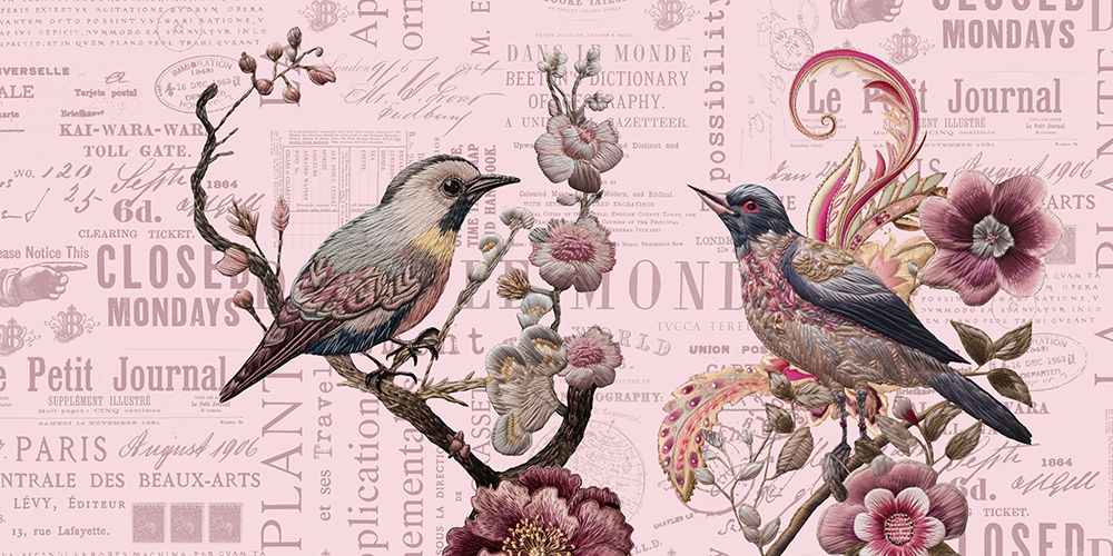 Embroidery Birds art print by Andrea Haase for $57.95 CAD