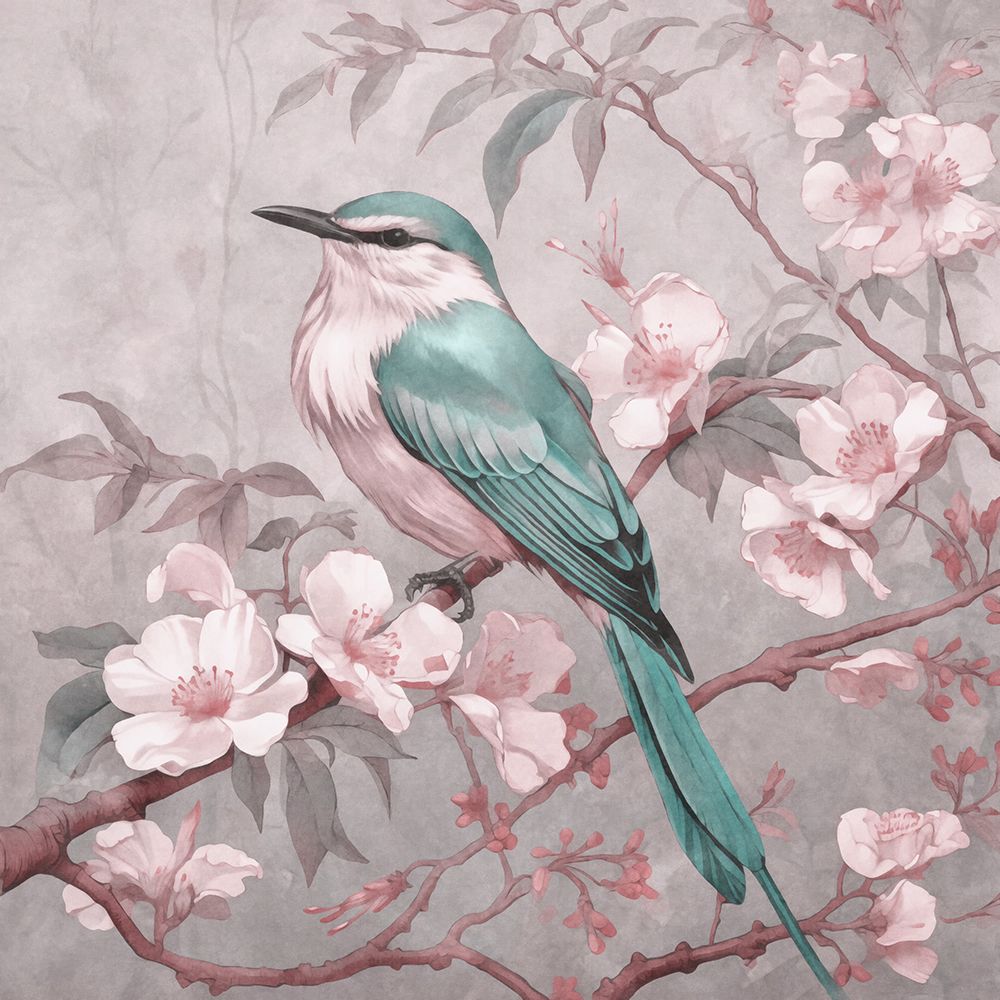 Chinoiserie Bird Spring Vibes 003 art print by Andrea Haase for $57.95 CAD