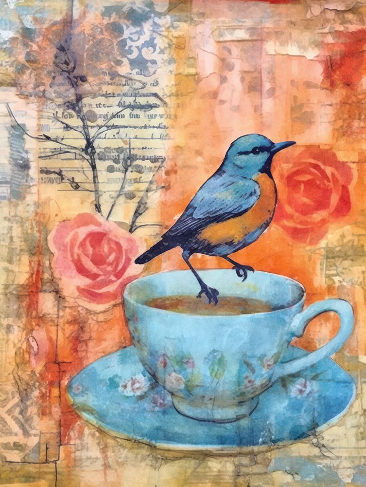 Birds Cofffee Break art print by Andrea Haase for $57.95 CAD