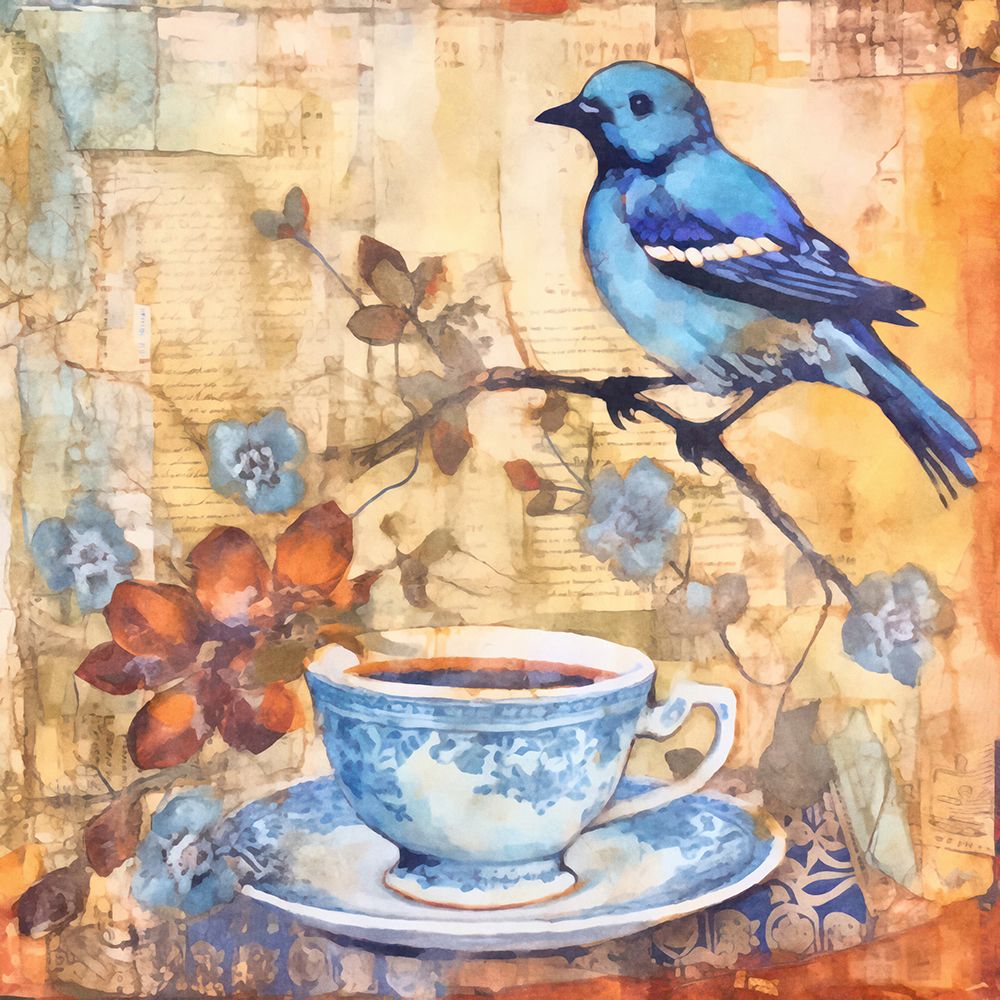 Birds Tea Time art print by Andrea Haase for $57.95 CAD