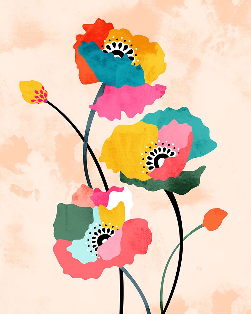 Dopamine Floral art print by Uma Gokhale for $57.95 CAD