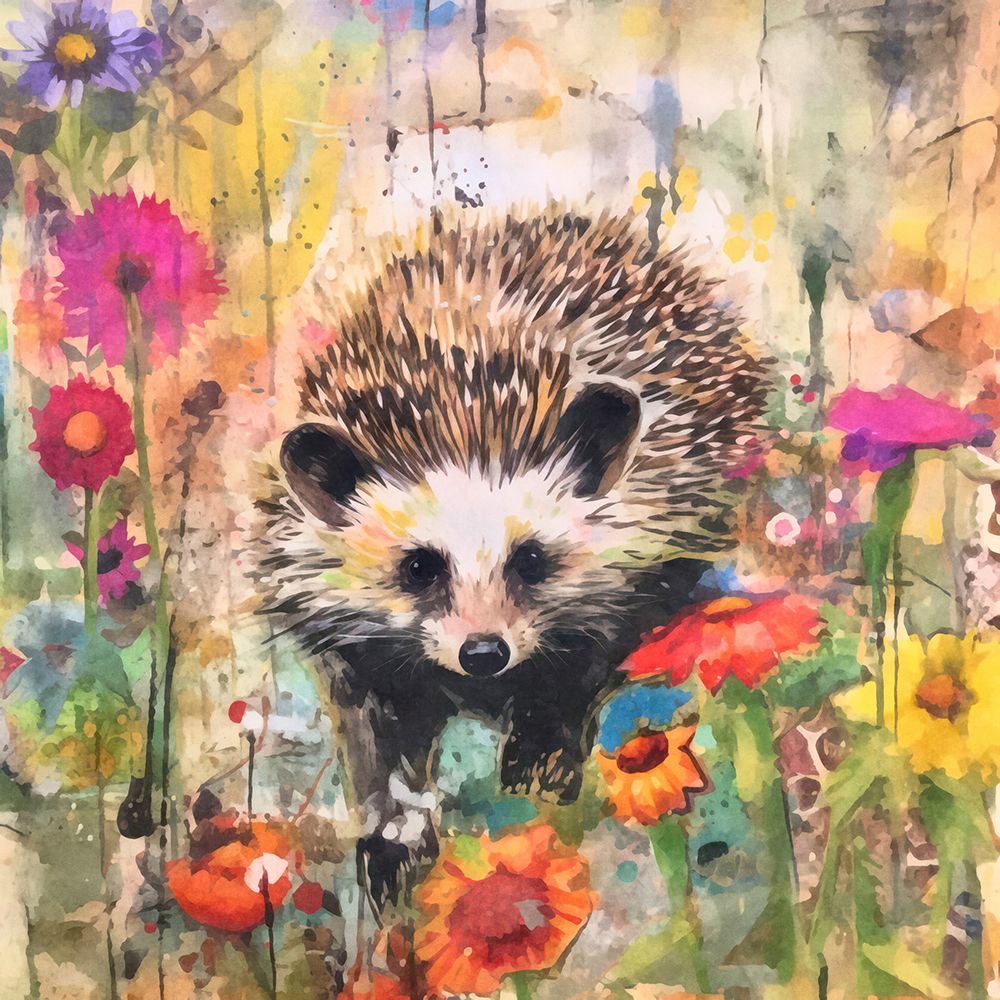 Whimsy Hedgehog Ii art print by Andrea Haase for $57.95 CAD