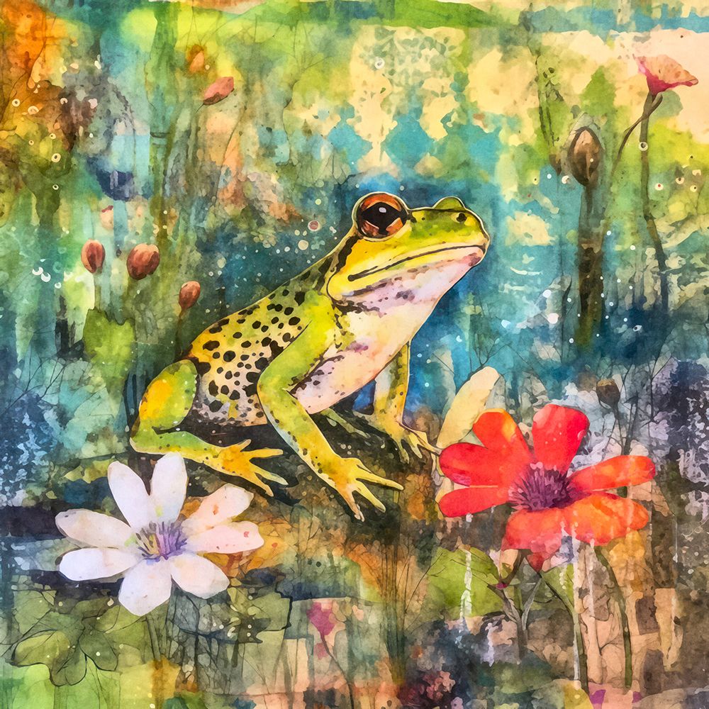 Whimsy Frog Ii art print by Andrea Haase for $57.95 CAD