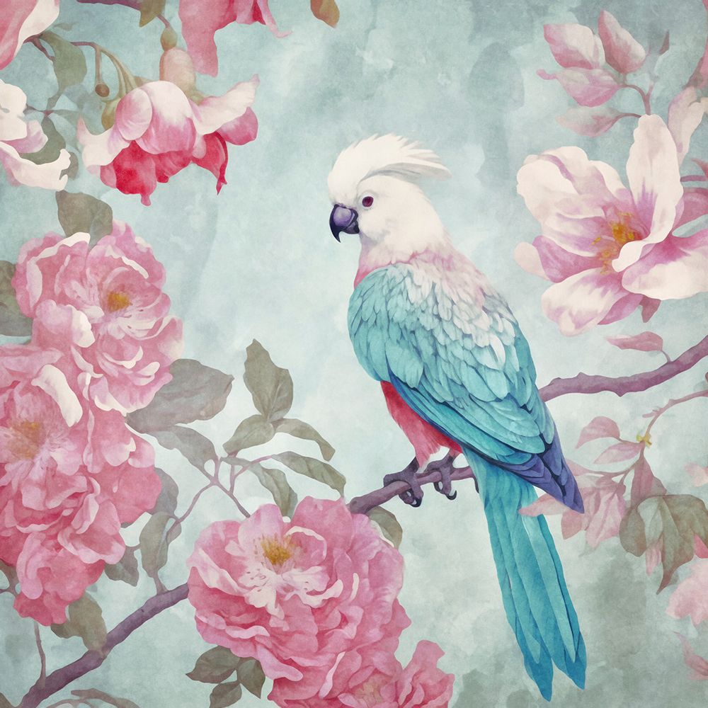 Sakura Spring Bird Ii art print by Andrea Haase for $57.95 CAD