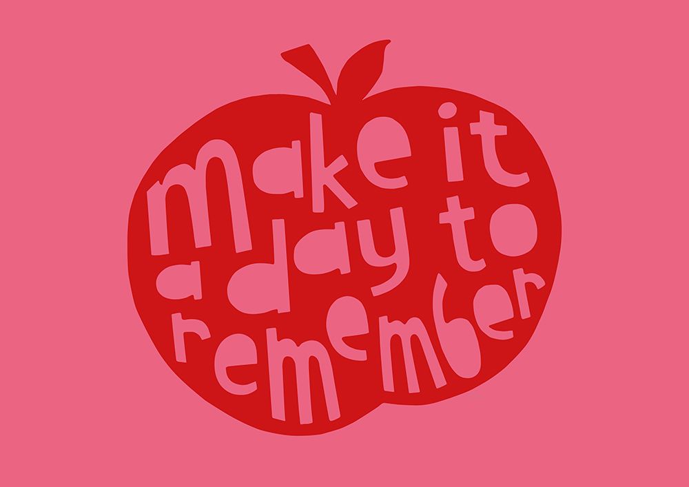 Remember Apple RedaPink art print by Sofie Bjorkgren-Nase for $57.95 CAD