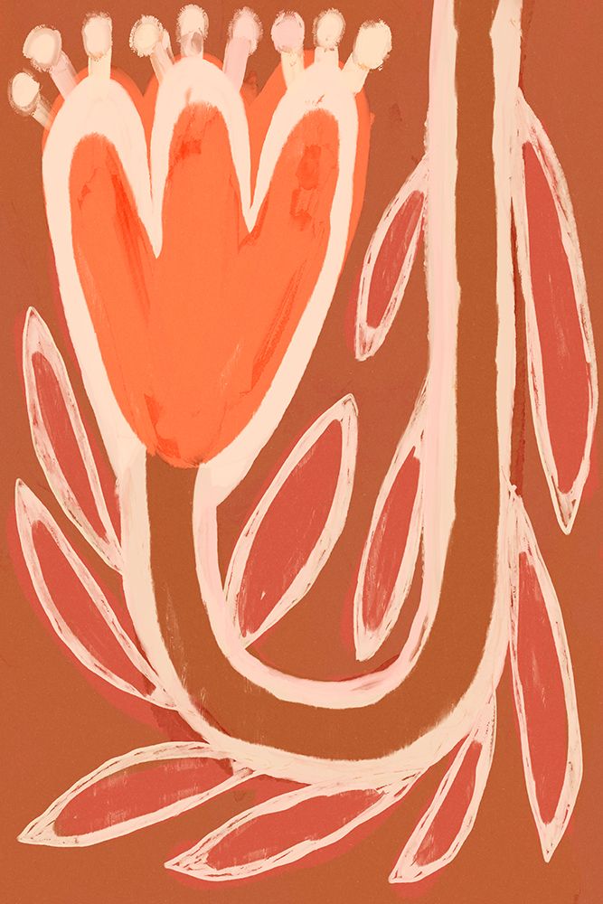 Upwards (Orange) art print by Treechild for $57.95 CAD