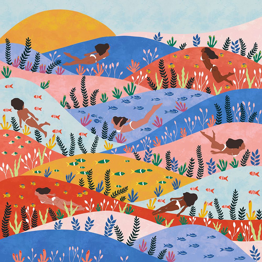 Mermaids art print by Ceyda Alasar for $57.95 CAD