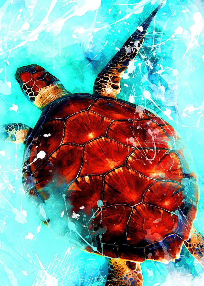 Tortoise animal art art print by Justyna Jaszke for $57.95 CAD