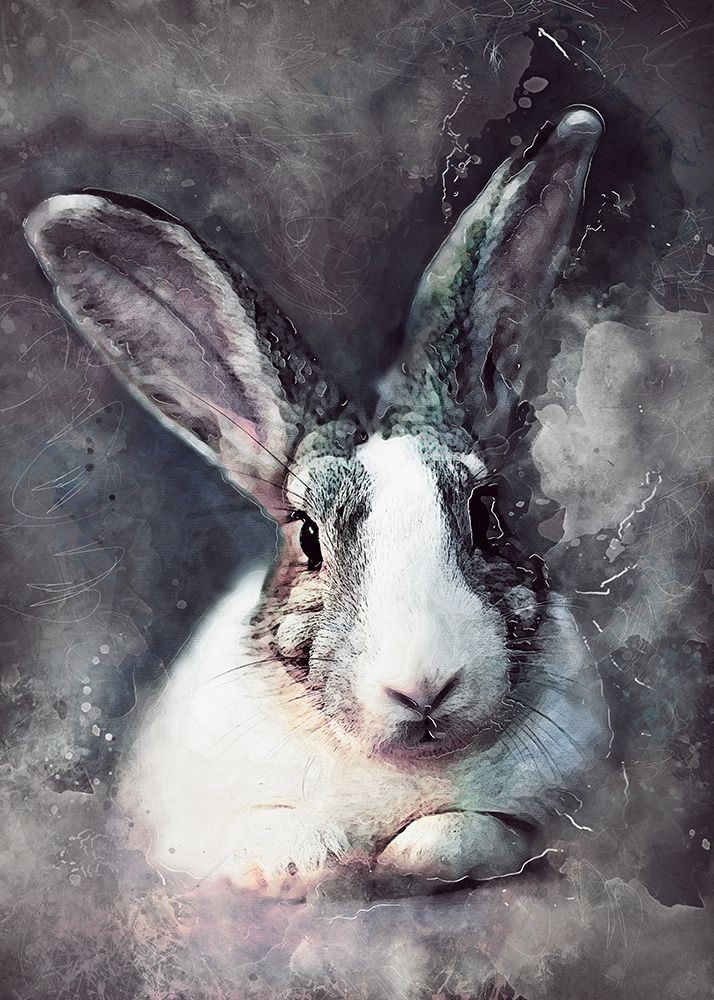 Rabbit animal art art print by Justyna Jaszke for $57.95 CAD