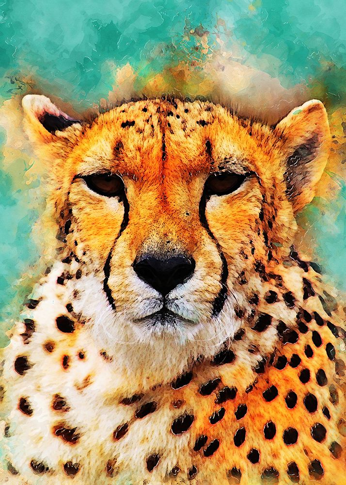 Cheetah animal art art print by Justyna Jaszke for $57.95 CAD
