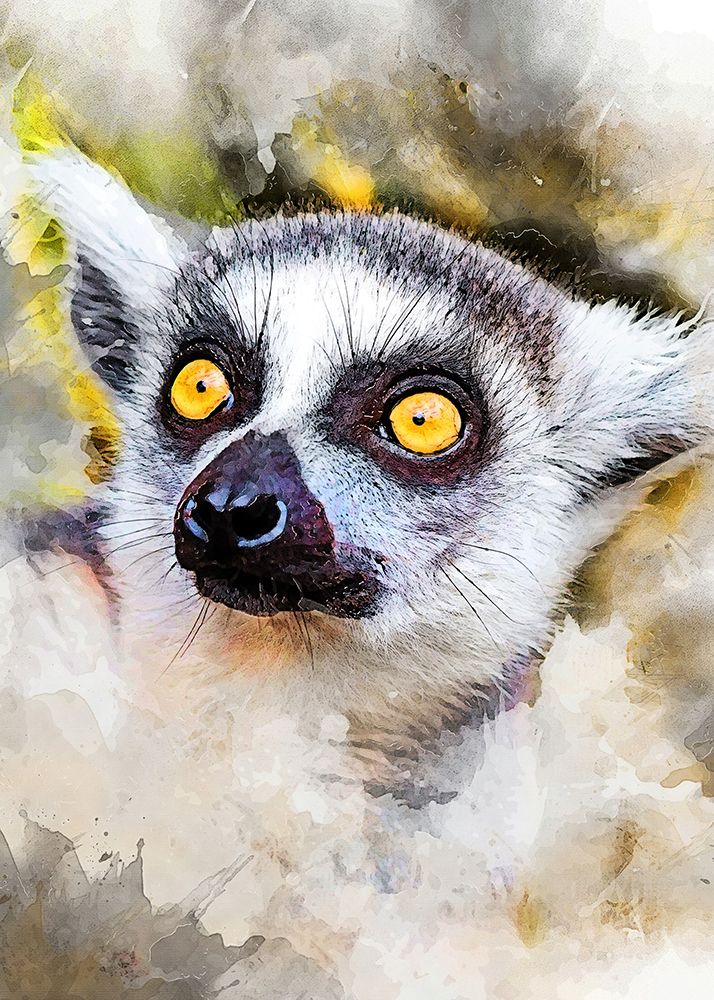 Lemur animal art art print by Justyna Jaszke for $57.95 CAD