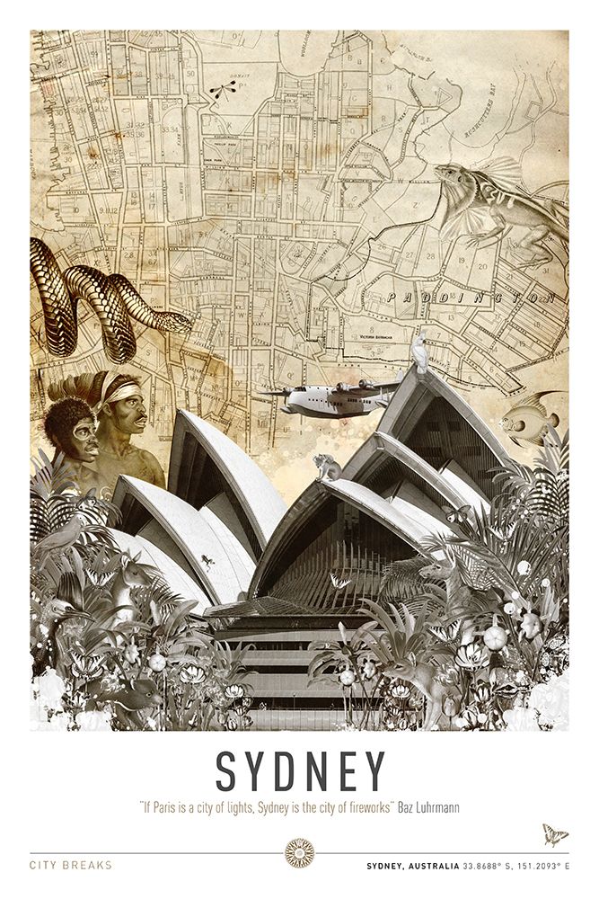 Sydney (City Breaks) art print by Simon Goggin for $57.95 CAD
