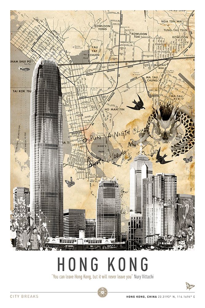 Hong Kong (City Breaks) art print by Simon Goggin for $57.95 CAD