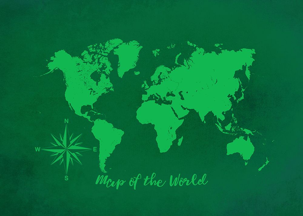 Map of the World (2) art print by Justyna Jaszke for $57.95 CAD