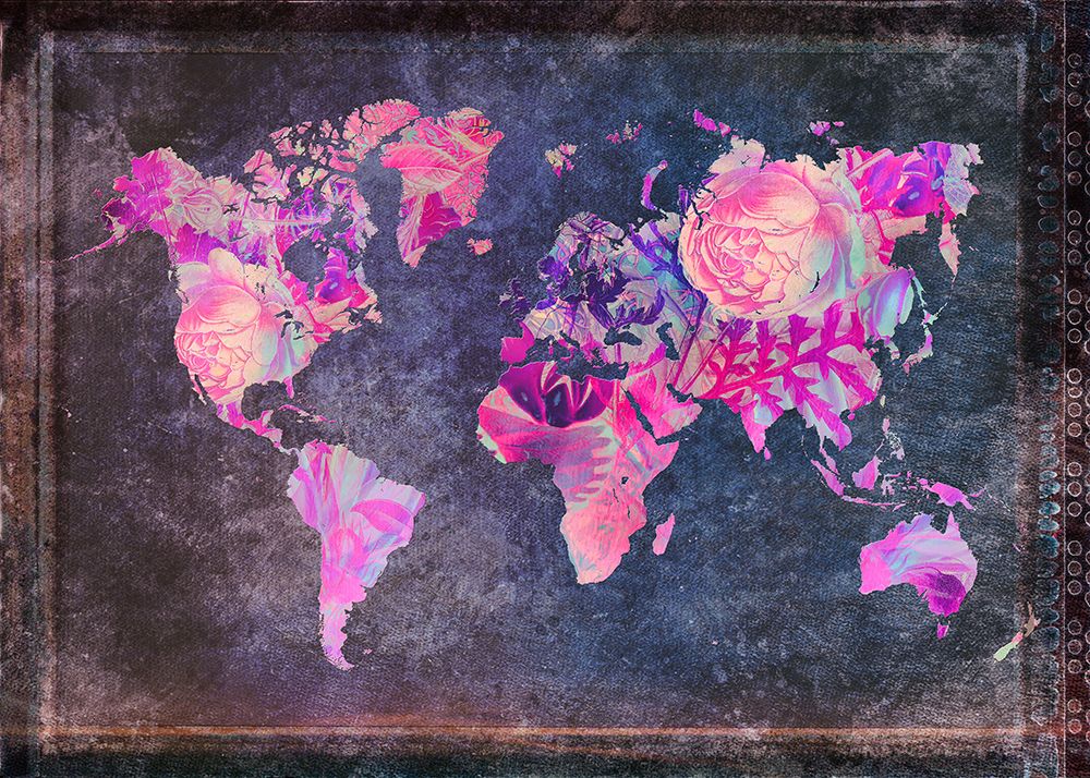 Map of the World (13) art print by Justyna Jaszke for $57.95 CAD