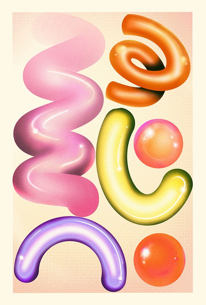 RETRO GRAPHIC NO.7 art print by The Art Concept for $57.95 CAD