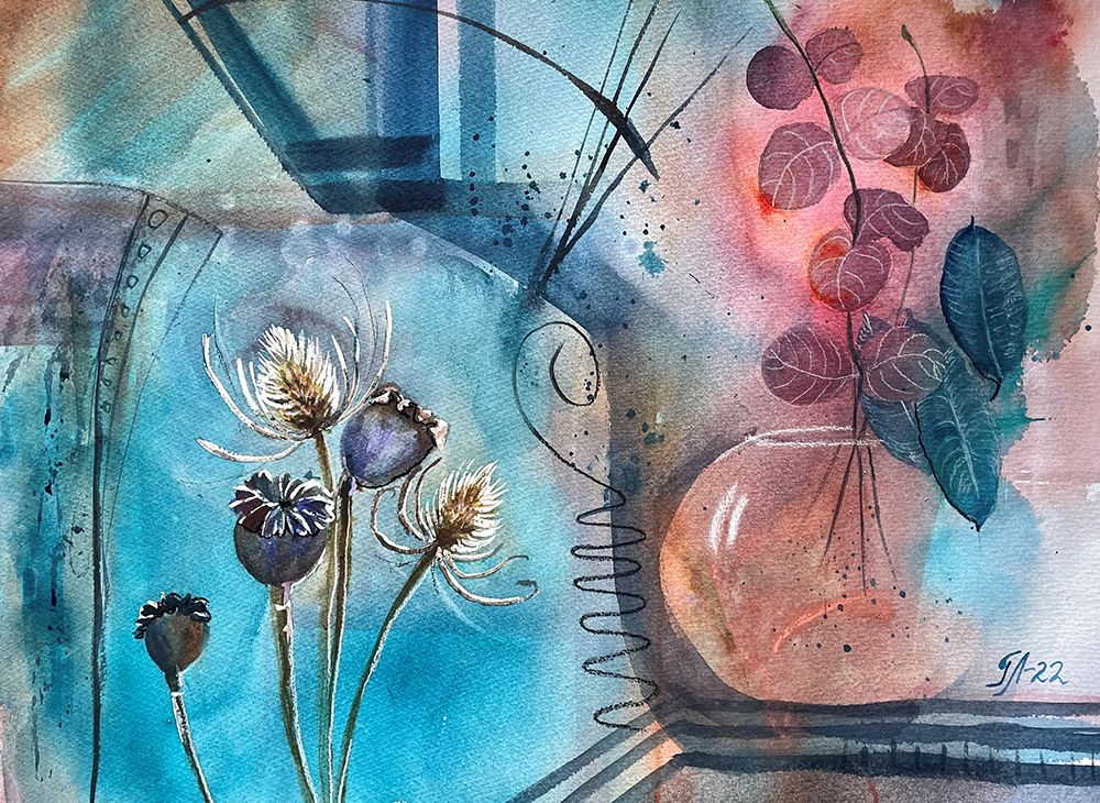 Blue mood art print by Tanya Lundmark for $57.95 CAD