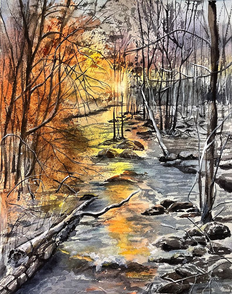 SUNSET art print by Tanya Lundmark for $57.95 CAD