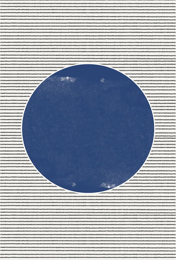 Watercolor Circle and Stripes art print by The Miuus Studio for $57.95 CAD