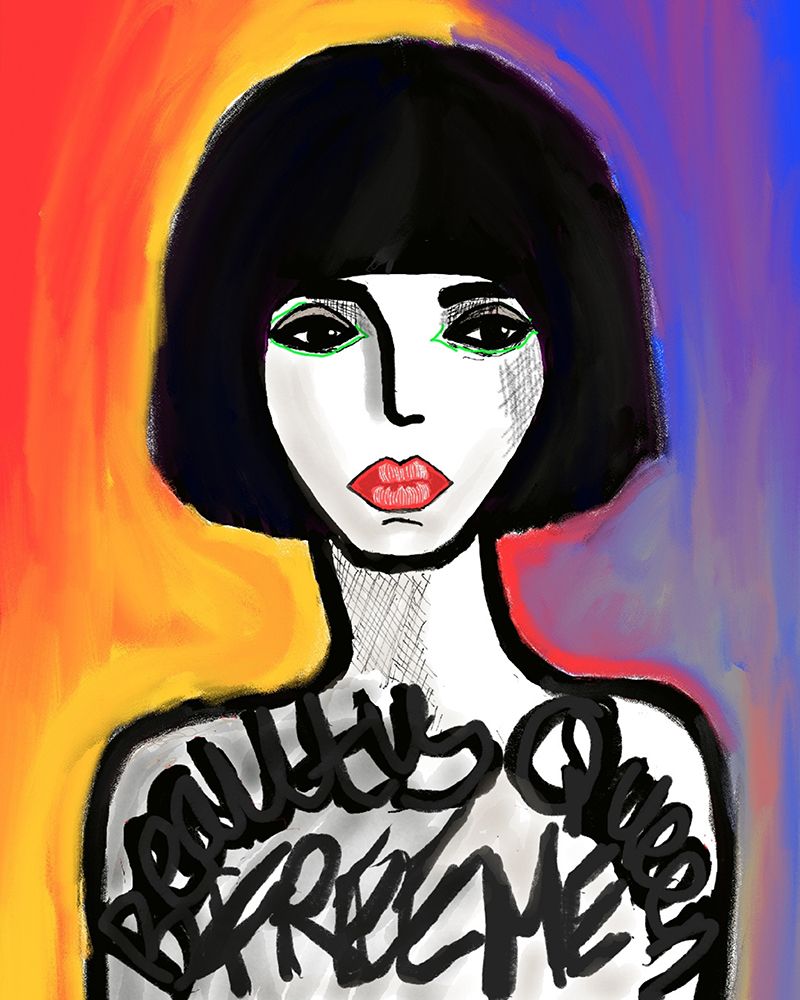 Beauty Queen color art print by Sanna Jarlelind for $57.95 CAD
