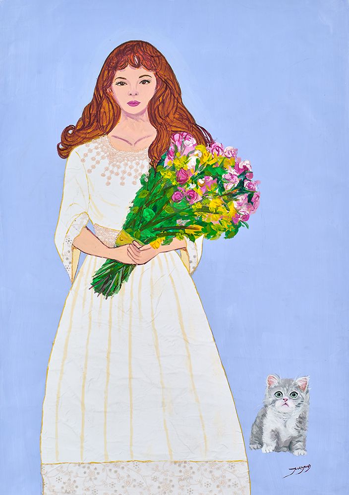 Woman in White Dress art print by Jukyong Park for $57.95 CAD