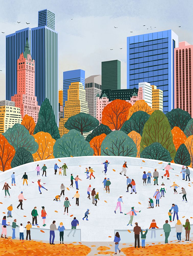 Fall in New York City art print by Ceyda Alasar for $57.95 CAD