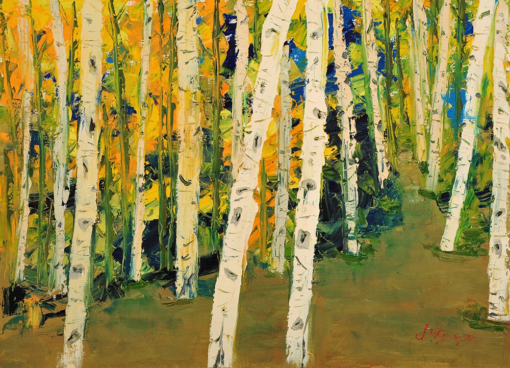 Birch Trees art print by Jukyong Park for $57.95 CAD