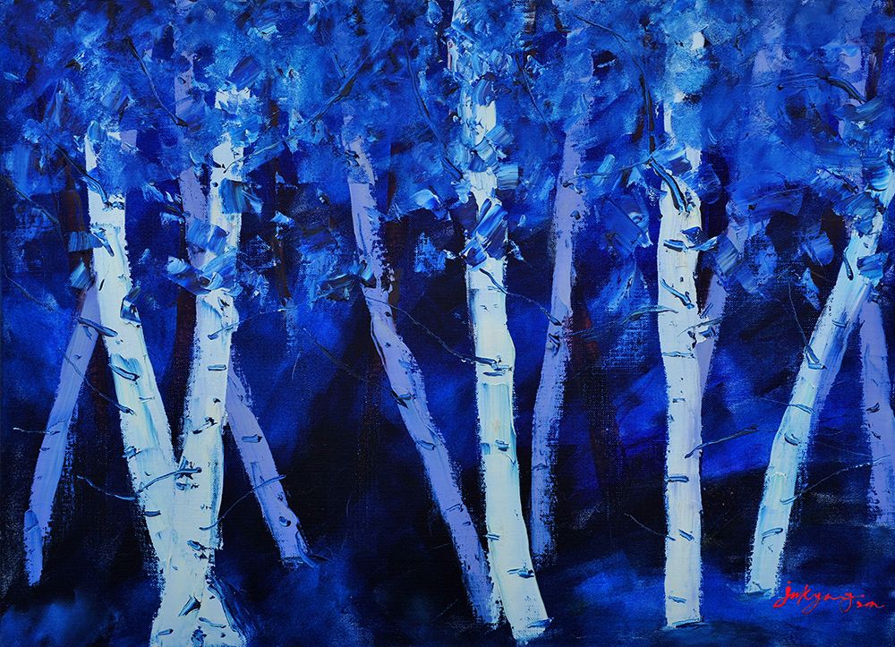 Birch Trees art print by Jukyong Park for $57.95 CAD