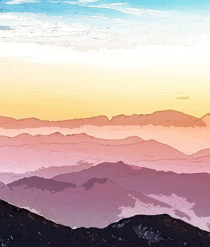 Mountain Waves art print by Designs Vesuvik for $57.95 CAD