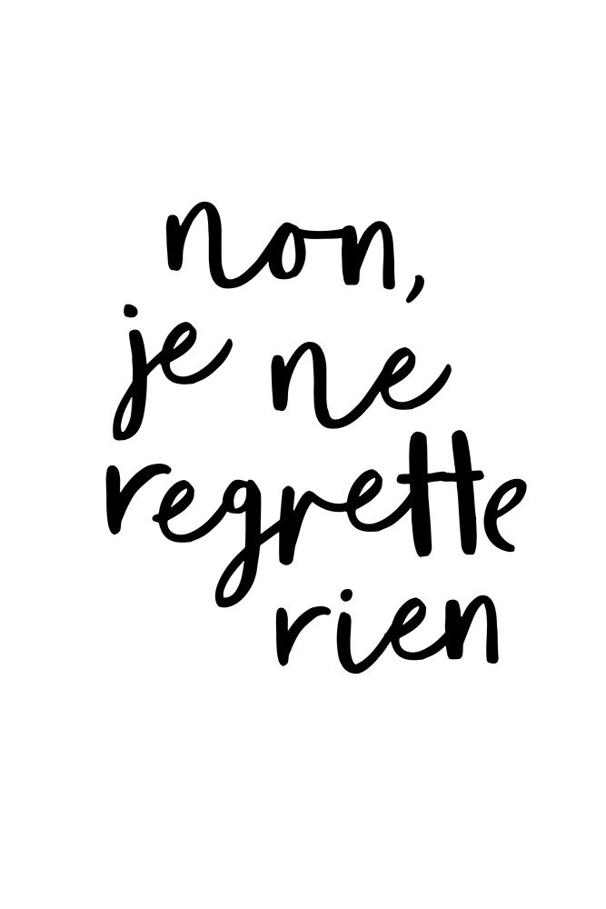 Non Je Ne Regrette Rien art print by Brett Wilson for $57.95 CAD