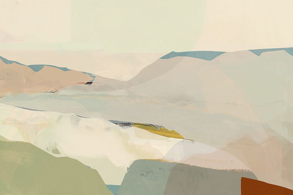 Colourblock Landscape 2 art print by cartissi for $57.95 CAD