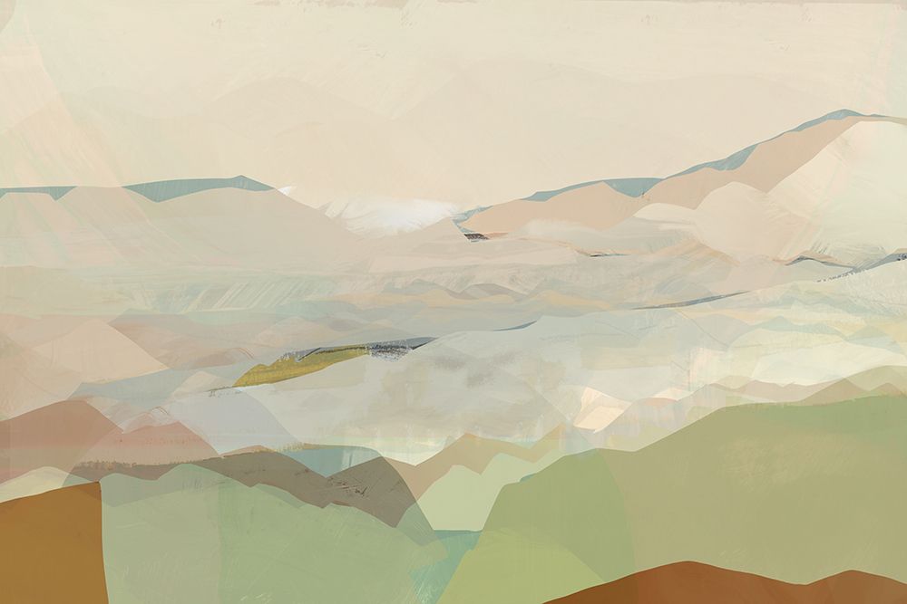 Colourblock Landscape 1 art print by cartissi for $57.95 CAD