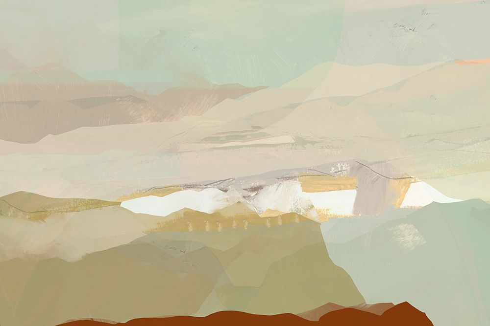 Colourblock Landscape 3 art print by cartissi for $57.95 CAD