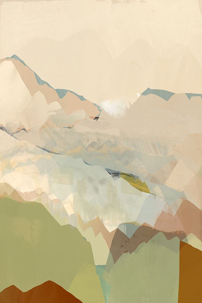Peachy Mountain Range 1 art print by cartissi for $57.95 CAD