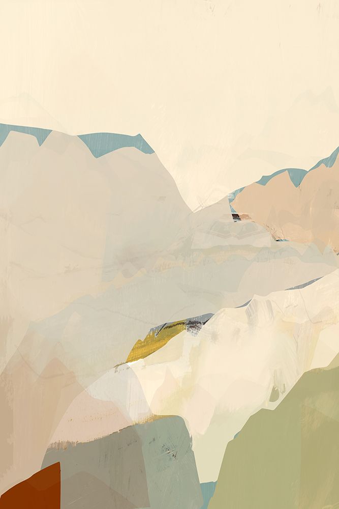 Peachy Mountain Range 2 art print by cartissi for $57.95 CAD