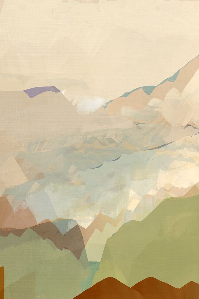 Peachy Mountain Range 3 art print by cartissi for $57.95 CAD