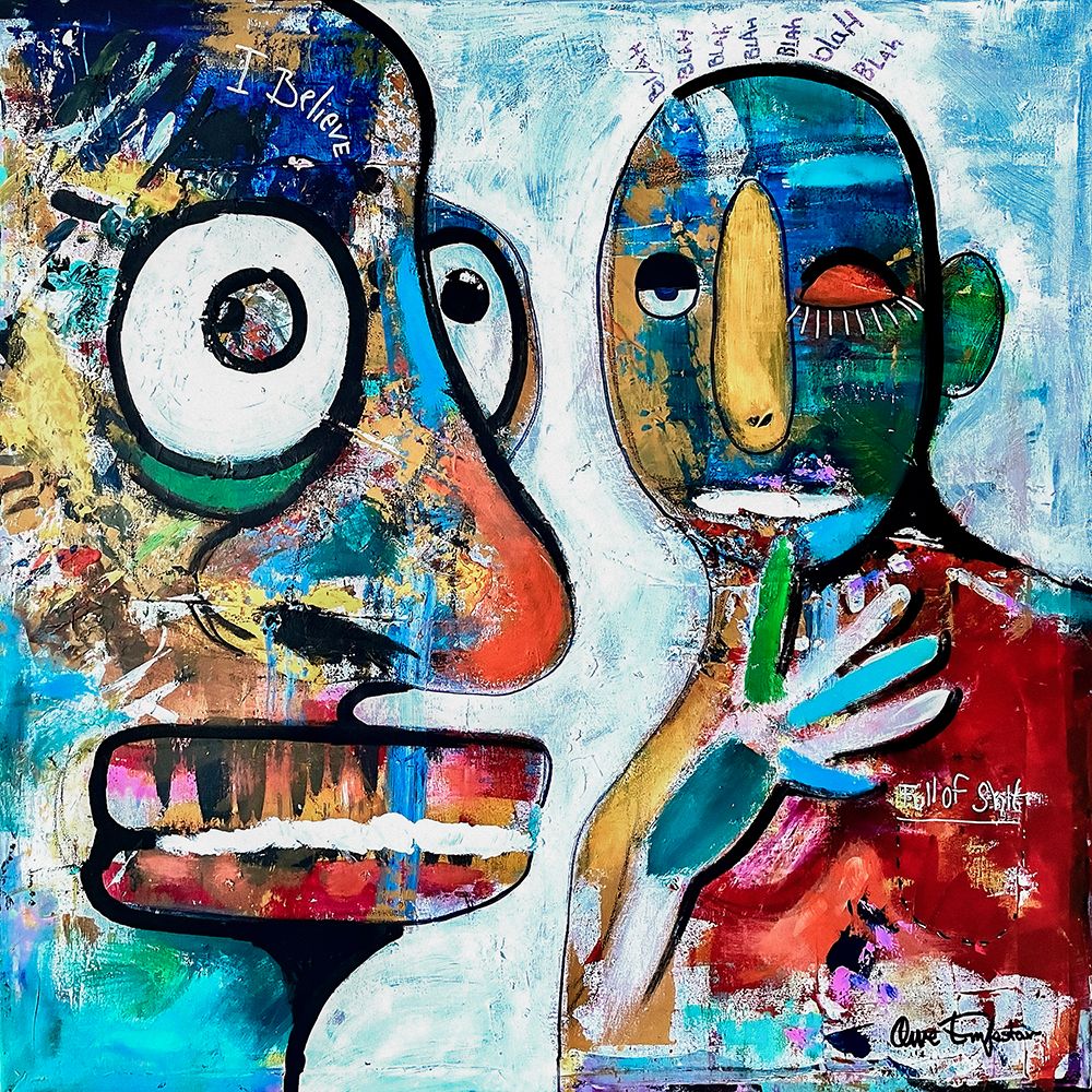 Gossip art print by Owe Emfestav for $57.95 CAD