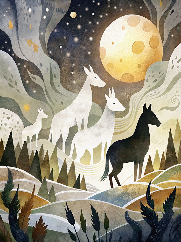 Enchanted Forest Gathering art print by Miguel Bruzual for $57.95 CAD
