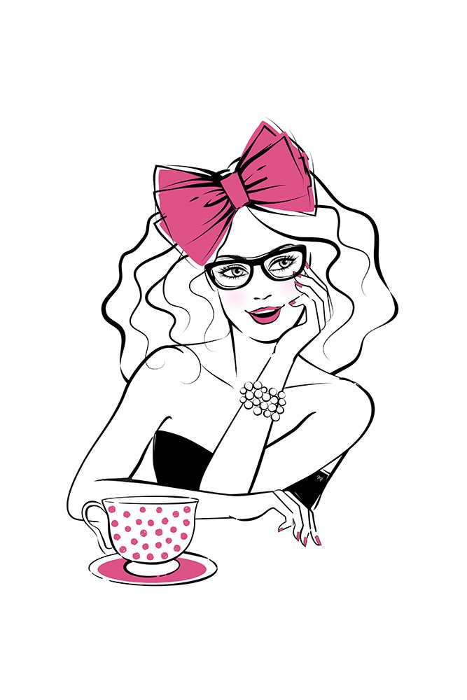 Tea With Bella art print by Martina for $57.95 CAD