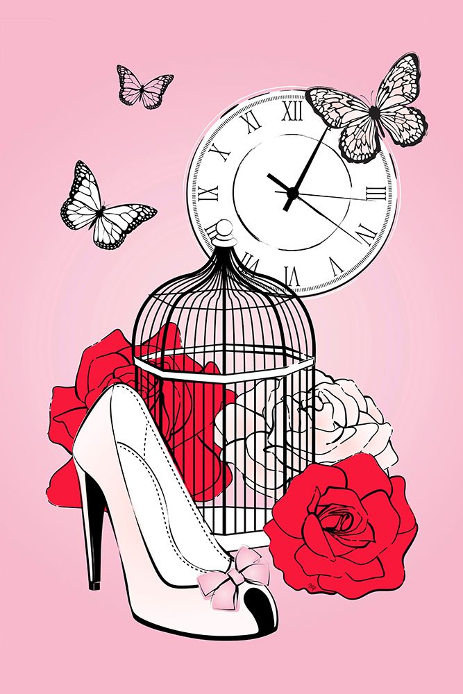 Romantic Cage art print by Martina for $57.95 CAD