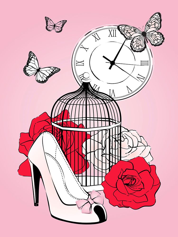 Romantic Cage art print by Martina for $57.95 CAD