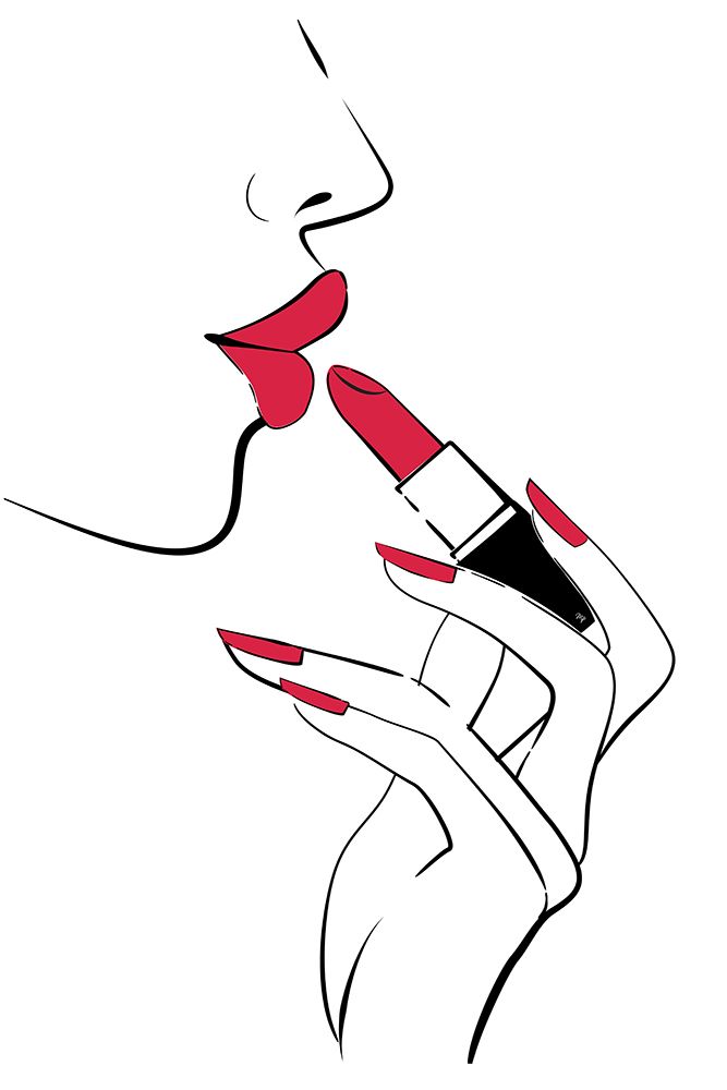 Red Lips art print by Martina for $57.95 CAD