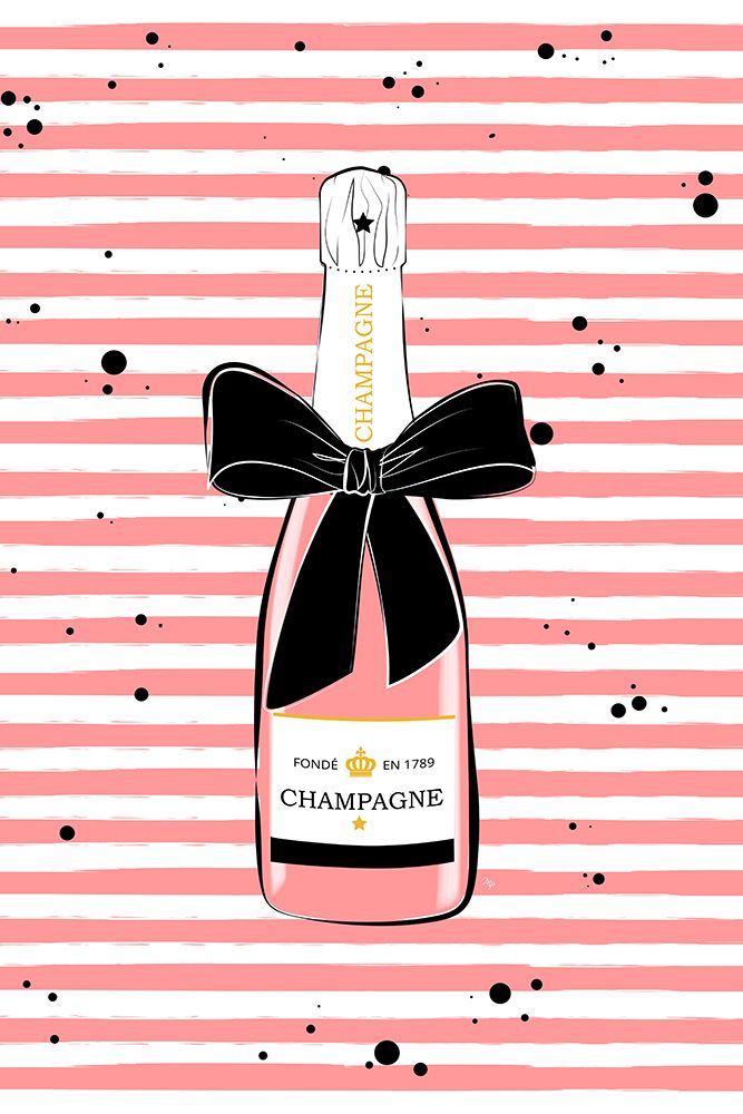 Pink Champagne art print by Martina for $57.95 CAD