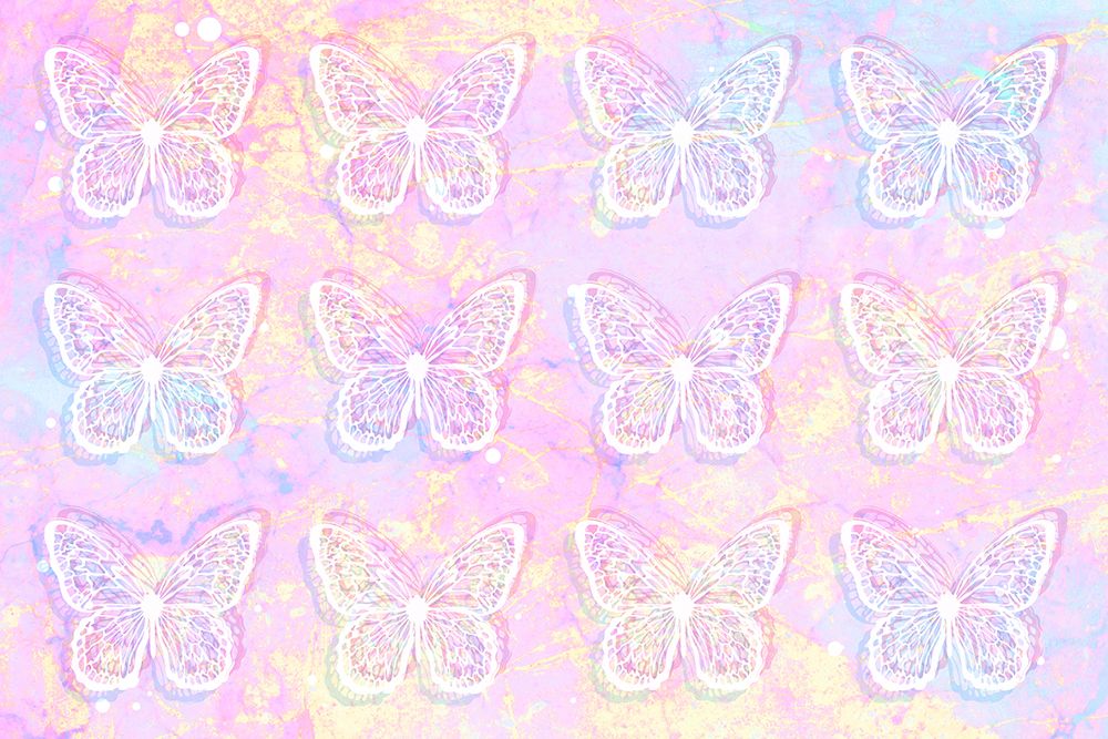 Pink Butterflies art print by Martina for $57.95 CAD