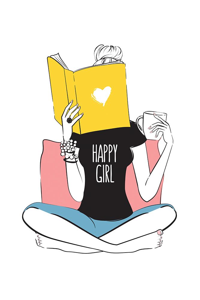 Happy Reader art print by Martina for $57.95 CAD