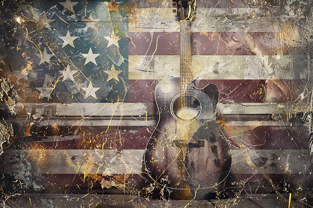 Music Art Illustration 10 Guitar art print by Rafal Kulik for $57.95 CAD