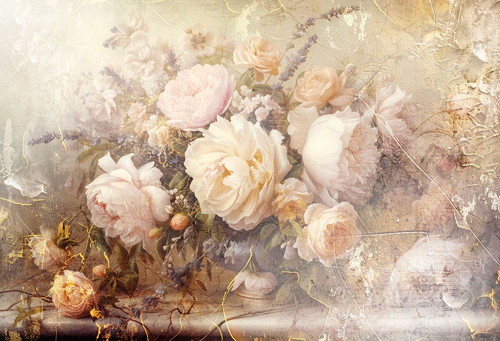 Roses and Peonies Art Illustration 03 art print by Rafal Kulik for $57.95 CAD